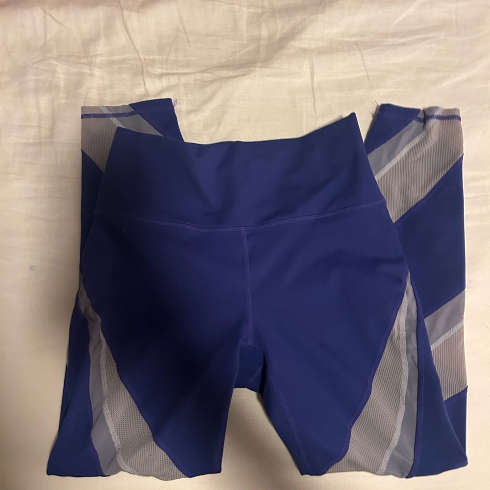 Fabletics purple mesh leggings